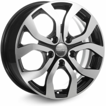 K&K KC704 NISSAN TERRANO SN 16X6.5 PCD5*114.3 ET50 DIA66.1 АЛМАЗ ЧЕРНЫЙ