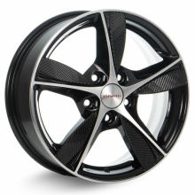 K&K КИНЕЗИС 16X6.5 PCD5*112 ET50 DIA57.1 АЛМАЗ ЧЕРНЫЙ