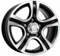 K&K ТАЛИСМАН-МЕГА 16X7 PCD5*139.7 ET35 DIA110.1 БЛЭК ПЛАТИНУМ