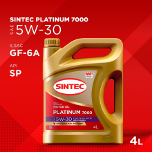 SINTEC 5W30 PLATINUM 7000 GF-6A 5W-30 SP/GF-6A