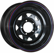 OFF-ROAD WHEELS NISSAN/TOYOTA 15X8 PCD6*139.7 ET-19 DIA110 BLACK