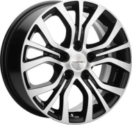 KHOMEN WHEELS KHW1608 16X6.5 PCD5*110 ET46 DIA63.3 BLACK-FP