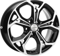 KHOMEN WHEELS KHW1702 17X7 PCD5*110 ET46 DIA63.3 BLACK-FP