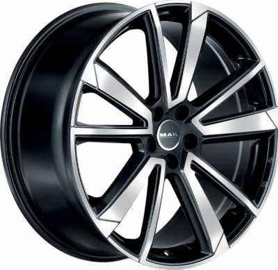 MAK FIVESTAR 19X8.5 PCD5*112 ET45 DIA57.1 BLACK MIRROR
