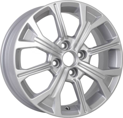 KDW KD1549 15X6 PCD4*100 ET50 DIA60.1 BLACK FRONT POLISHED