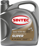 SINTEC 10W40 SUPER SG/CD П/СИНТЕТИЧЕСКОЕ 4Л 10W-40 SG/CD
