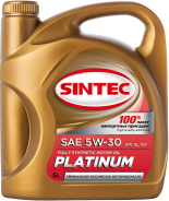 SINTEC PLATINUM 5W40 API SN ACEA A3/B4 5L 5W-40 A3/B4